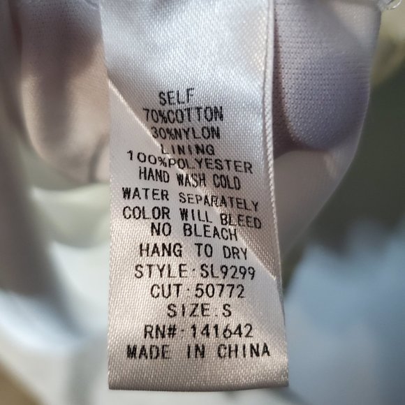 She and Sky White Lace Dress, Small - Picture 7 of 7